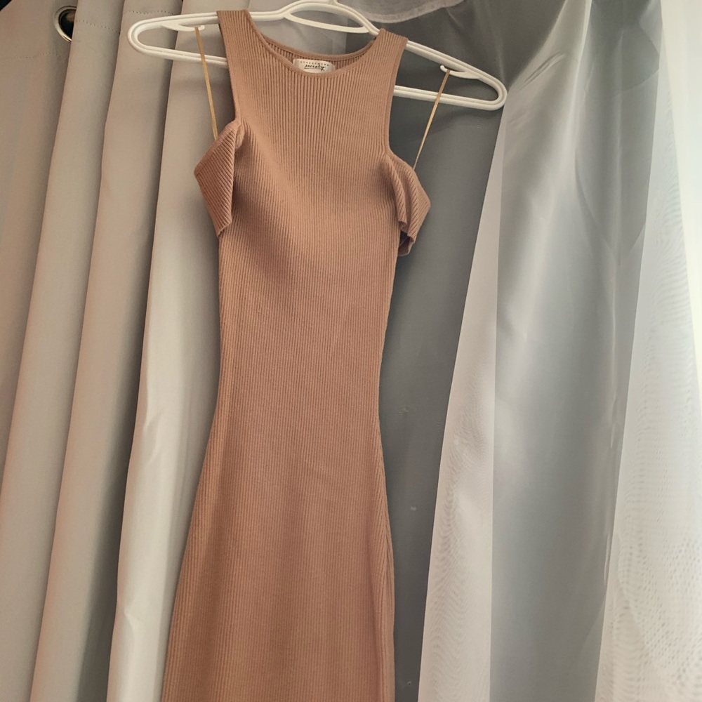 Off the shoulder, scoop neck dress